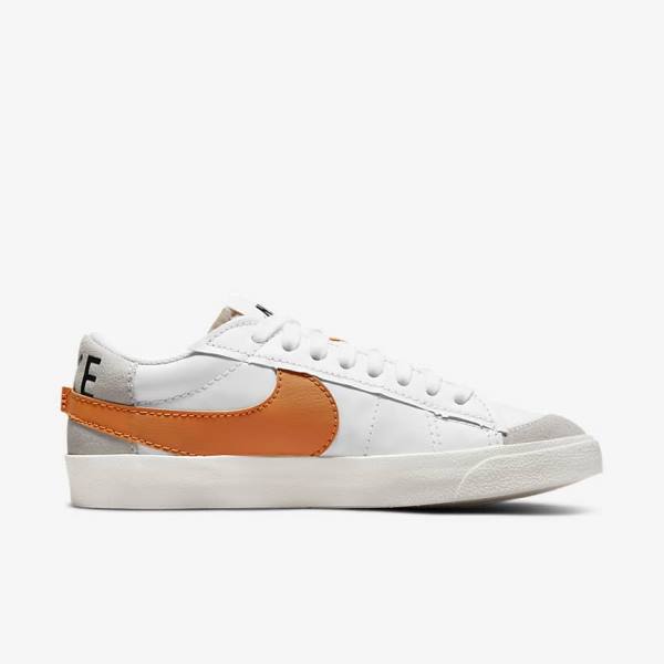 Scarpe Da Ginnastica Uomo Nike Blazer Low 77 Jumbo Bianche Grigie Arancioni | NK235XOZ