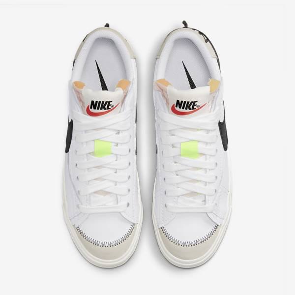 Scarpe Da Ginnastica Uomo Nike Blazer Low 77 Jumbo Bianche Nere | NK493MAI