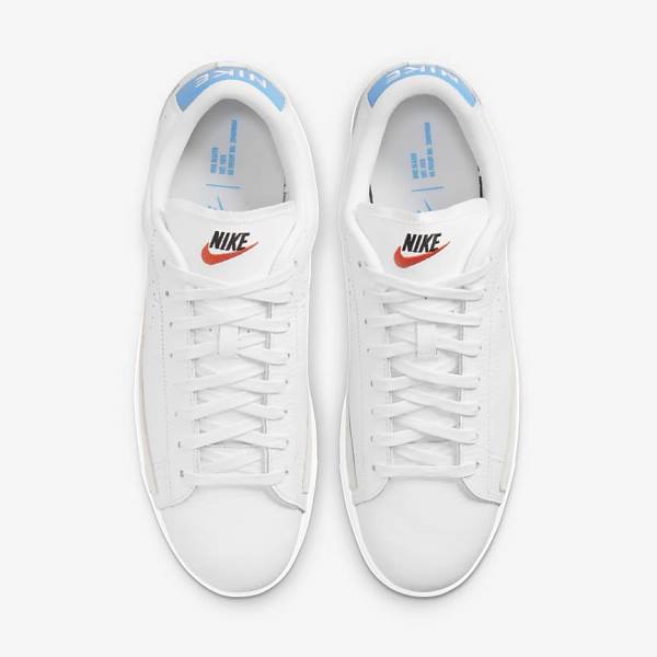 Scarpe Da Ginnastica Uomo Nike Blazer Low X Bianche Blu Chiaro Bianche | NK687MDK