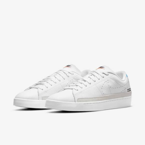 Scarpe Da Ginnastica Uomo Nike Blazer Low X Bianche Blu Chiaro Bianche | NK687MDK