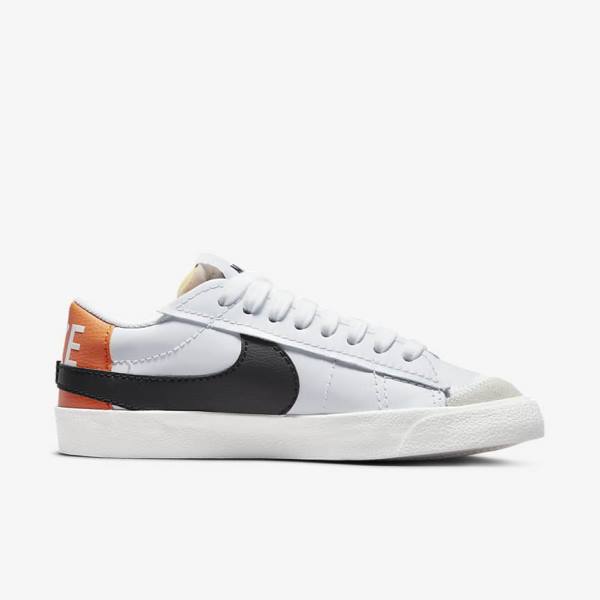 Scarpe Da Ginnastica Uomo Nike Blazer Low 77 Jumbo Bianche Arancioni Nere | NK872DPZ