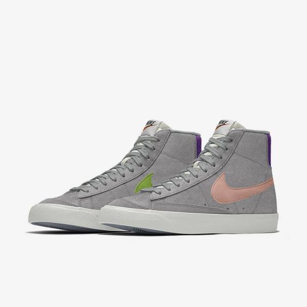 Scarpe Da Ginnastica Uomo Nike Blazer Mid By You Custom Colorate | NK381NWX