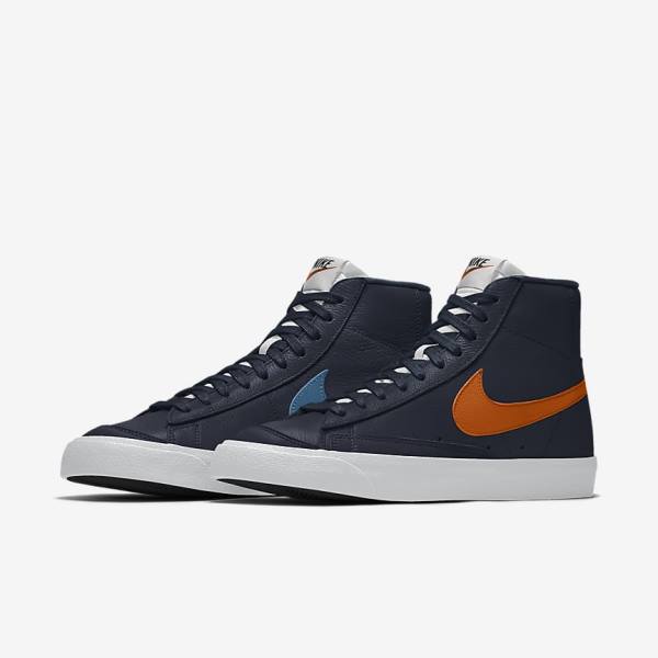 Scarpe Da Ginnastica Uomo Nike Blazer Mid By You Custom Colorate | NK892FTL