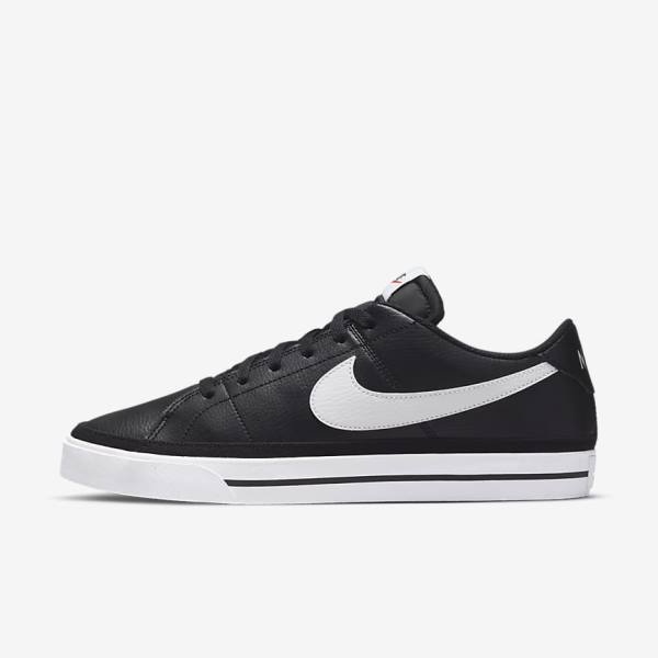 Scarpe Da Ginnastica Uomo Nike Court Legacy Nere Bianche | NK401NCY