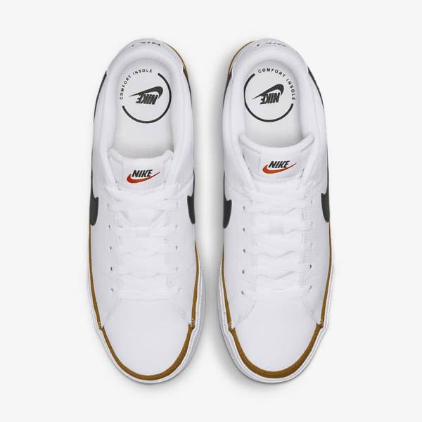 Scarpe Da Ginnastica Uomo Nike Court Legacy Bianche Nere | NK872VUA