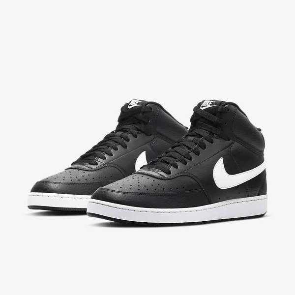 Scarpe Da Ginnastica Uomo Nike Court Vision Mid Nere Bianche | NK295VEO