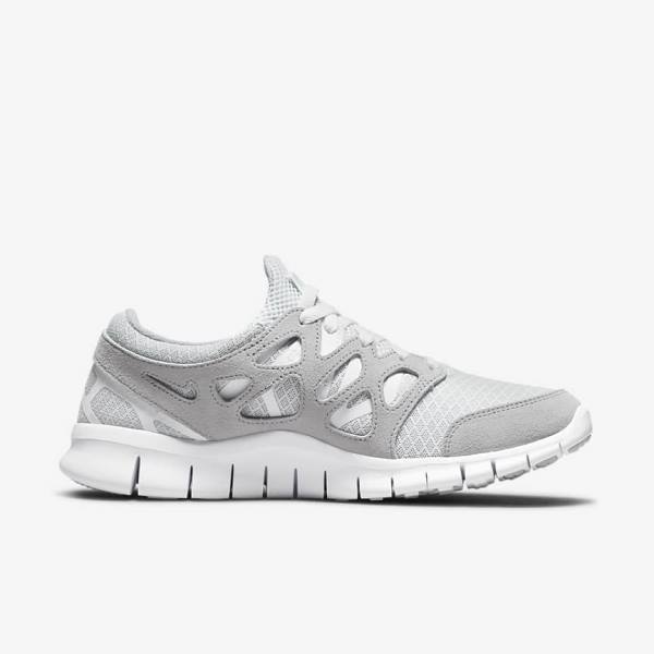 Scarpe Da Ginnastica Uomo Nike Free Run 2 Grigie Bianche Platino | NK317BXM