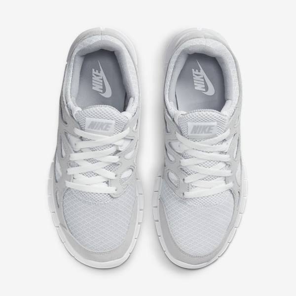 Scarpe Da Ginnastica Uomo Nike Free Run 2 Grigie Bianche Platino | NK317BXM