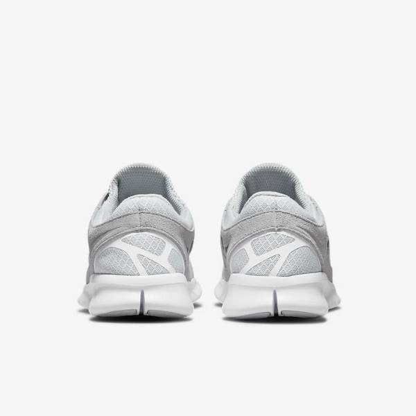 Scarpe Da Ginnastica Uomo Nike Free Run 2 Grigie Bianche Platino | NK317BXM