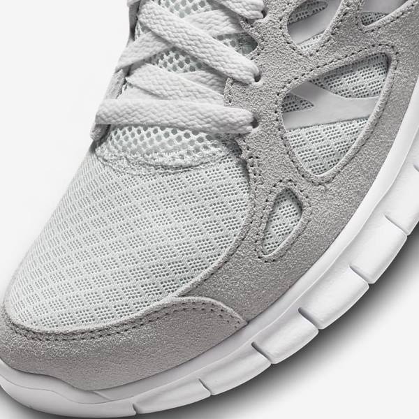 Scarpe Da Ginnastica Uomo Nike Free Run 2 Grigie Bianche Platino | NK317BXM