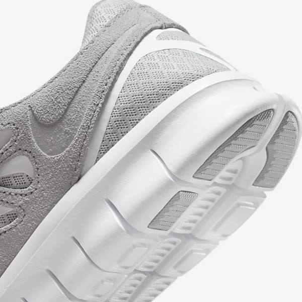 Scarpe Da Ginnastica Uomo Nike Free Run 2 Grigie Bianche Platino | NK317BXM