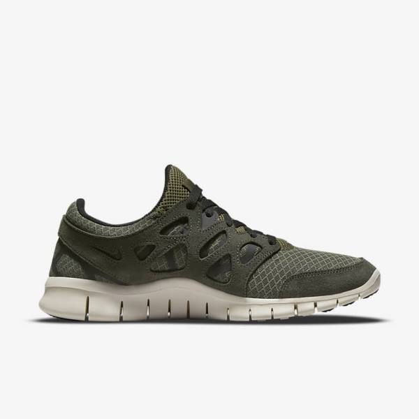 Scarpe Da Ginnastica Uomo Nike Free Run 2 Verde Oliva Nere | NK475UNV