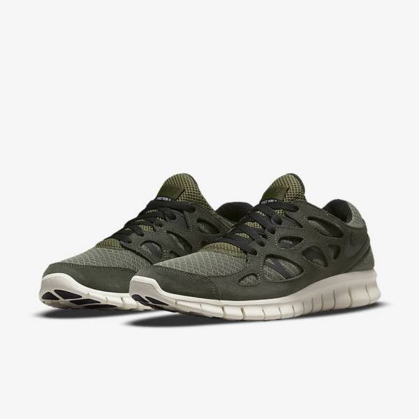 Scarpe Da Ginnastica Uomo Nike Free Run 2 Verde Oliva Nere | NK475UNV