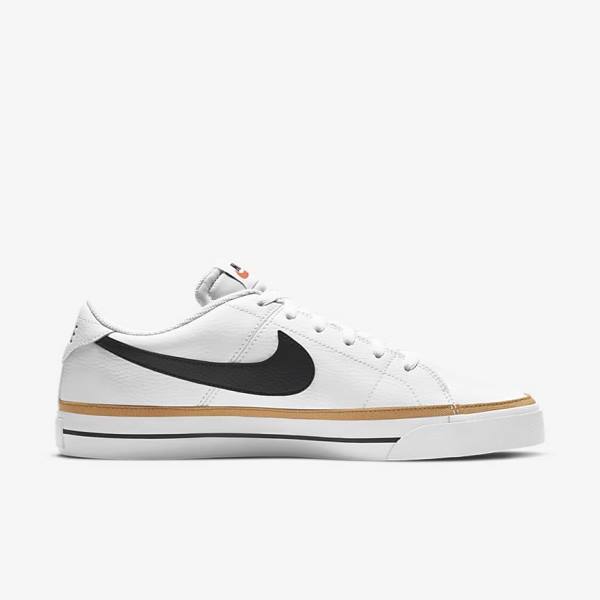 Scarpe Da Ginnastica Uomo Nike NikeCourt Legacy Bianche Marroni Chiaro Nere | NK716BGR