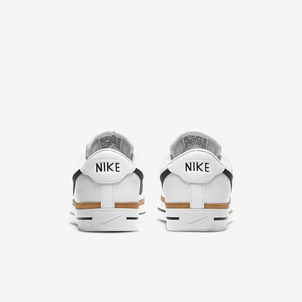 Scarpe Da Ginnastica Uomo Nike NikeCourt Legacy Bianche Marroni Chiaro Nere | NK716BGR