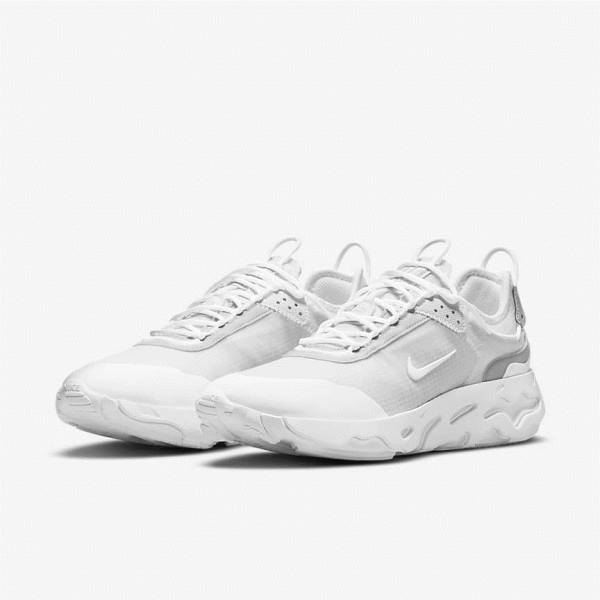 Scarpe Da Ginnastica Uomo Nike React Live Bianche Platino Bianche | NK357BVO