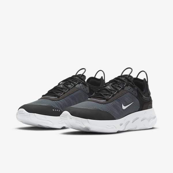 Scarpe Da Ginnastica Uomo Nike React Live Nere Grigie Scuro Bianche | NK839KYH