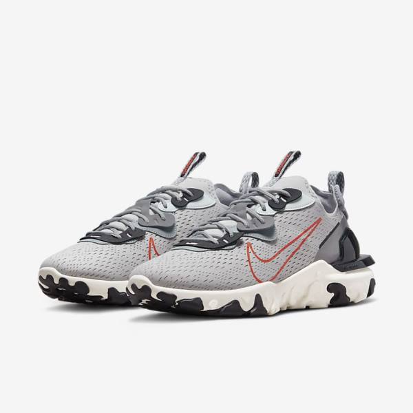 Scarpe Da Ginnastica Uomo Nike React Vision Grigie Grigie Chiaro Arancioni | NK860YRL