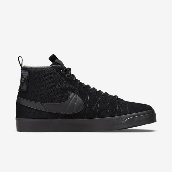 Scarpe Da Ginnastica Uomo Nike SB Zoom Blazer Mid Premium Nere Grigie Scuro | NK208QHR