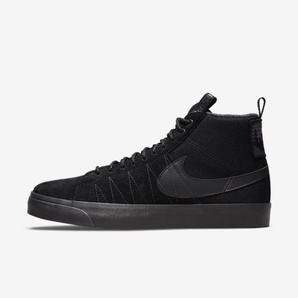 Scarpe Da Ginnastica Uomo Nike SB Zoom Blazer Mid Premium Nere Grigie Scuro | NK208QHR