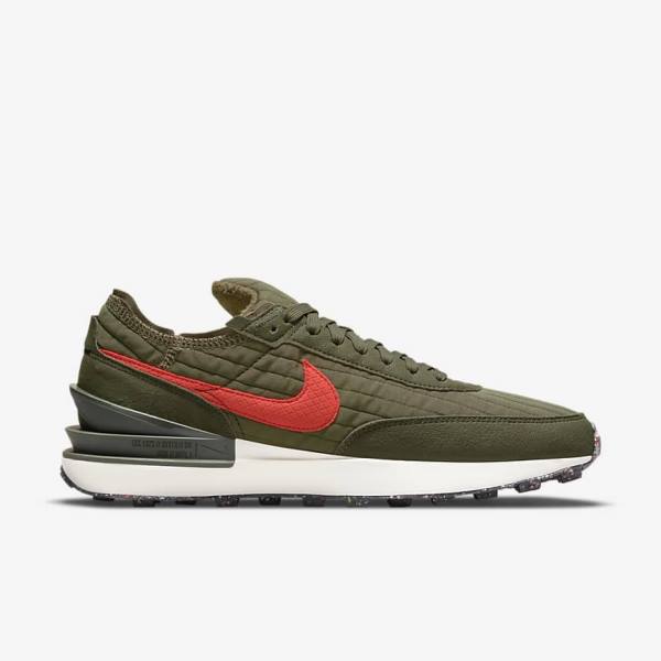 Scarpe Da Ginnastica Uomo Nike Waffle One Premium Verde Oliva Nere Arancioni | NK187QCH