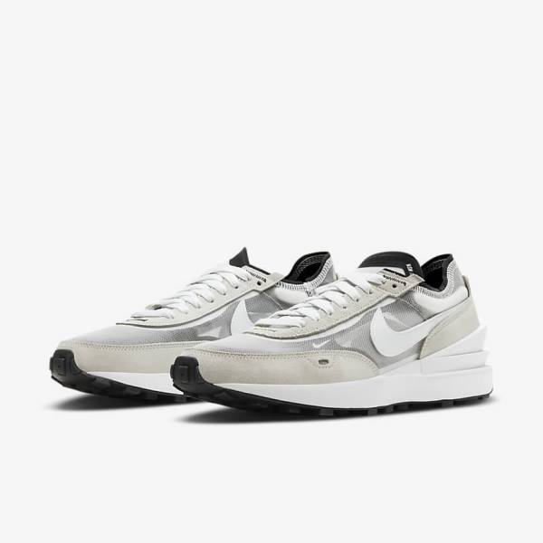 Scarpe Da Ginnastica Uomo Nike Waffle One Bianche Nere Arancioni | NK472ADY