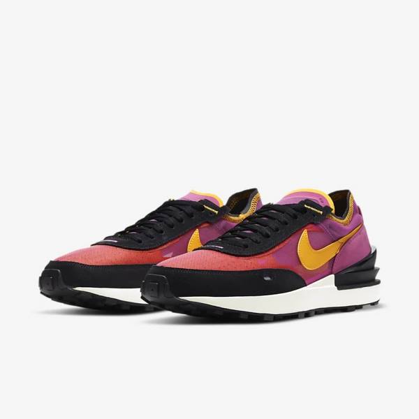 Scarpe Da Ginnastica Uomo Nike Waffle One Fucsia Nere Oro | NK764VEC