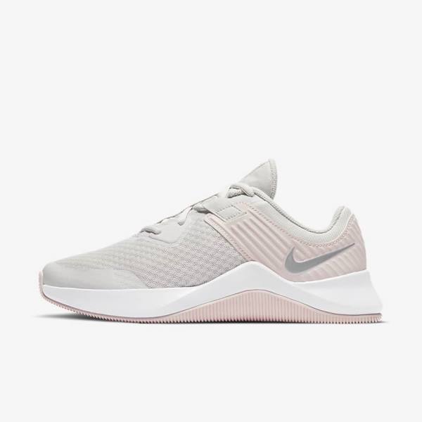 Scarpe Palestra Donna Nike MC Trainer Platino Rosa Bianche Metal Argento | NK934SME