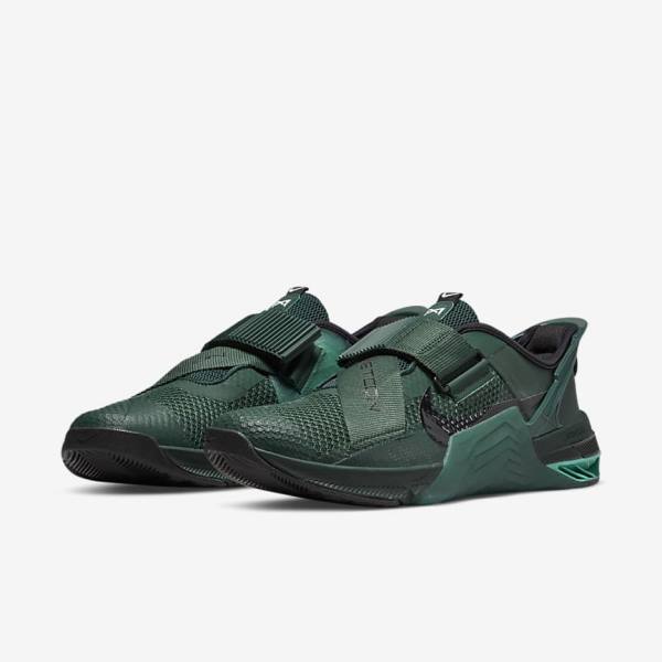 Scarpe Palestra Donna Nike Metcon 7 FlyEase Verdi Nere Verde Acqua Colorate | NK041XOC