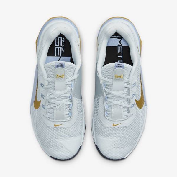 Scarpe Palestra Donna Nike Metcon 7 Platino Metal Oro | NK362MCT