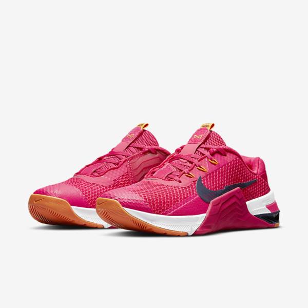 Scarpe Palestra Donna Nike Metcon 7 Rosa Gialle Blu | NK134JPQ