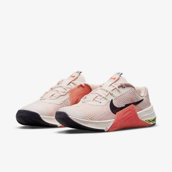 Scarpe Palestra Donna Nike Metcon 7 Rosa Chiaro Verdi Chiaro Viola | NK681CTS