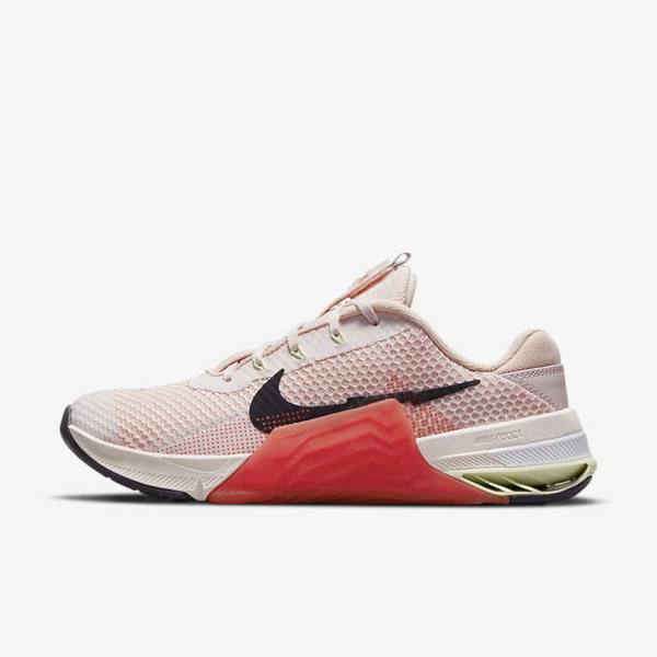 Scarpe Palestra Donna Nike Metcon 7 Rosa Chiaro Verdi Chiaro Viola | NK681CTS