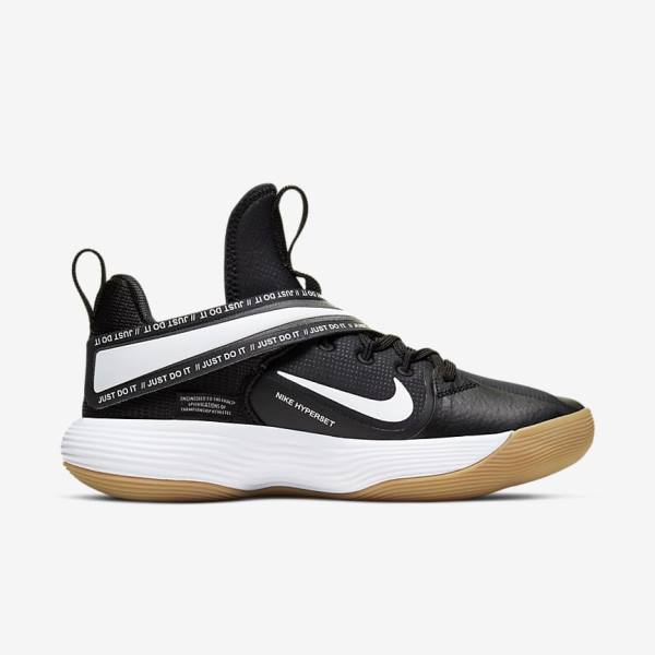 Scarpe Palestra Donna Nike React HyperSet Indoor Court Nere Marroni Chiaro Bianche | NK243WOF