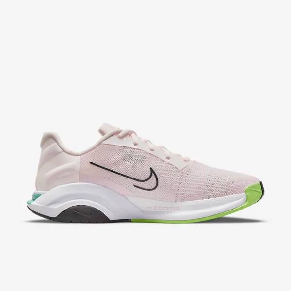 Scarpe Palestra Donna Nike ZoomX SuperRep Surge Endurance Class Rosa Chiaro Verdi Nere | NK497JRL