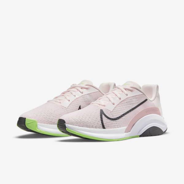 Scarpe Palestra Donna Nike ZoomX SuperRep Surge Endurance Class Rosa Chiaro Verdi Nere | NK497JRL