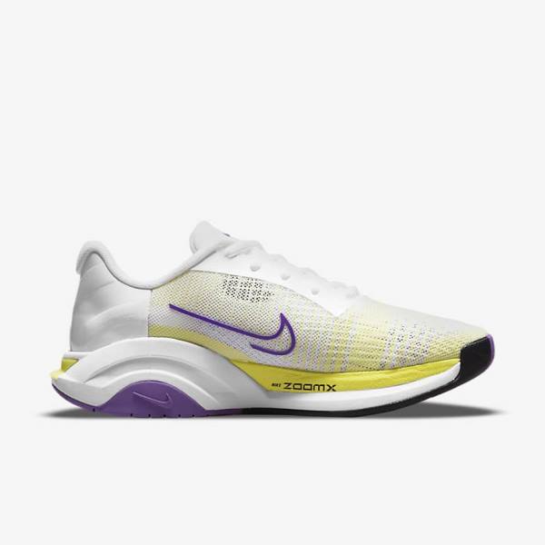 Scarpe Palestra Donna Nike ZoomX SuperRep Surge Endurance Class Bianche Nere Lemon Chiaro | NK872QJM