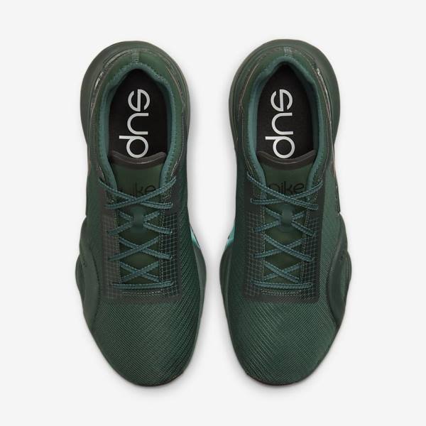 Scarpe Palestra Uomo Nike Air Zoom SuperRep 3 HIIT Class Verdi Verde Acqua Nere Colorate | NK843PID