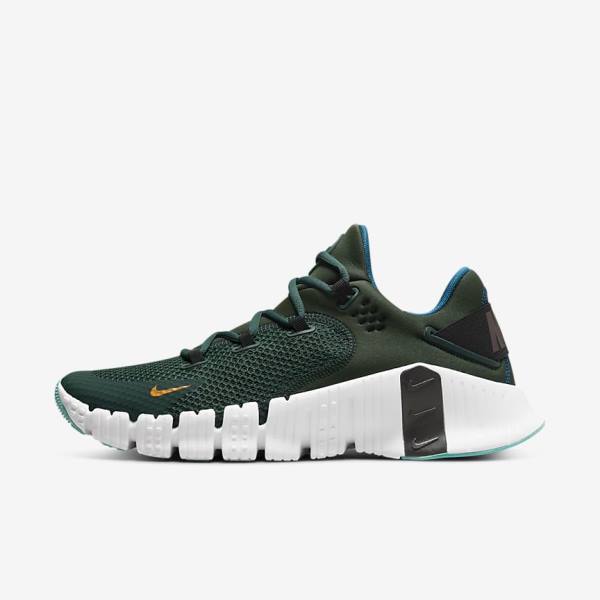 Scarpe Palestra Uomo Nike Free Metcon 4 Verdi Nere Bianche | NK281MGF