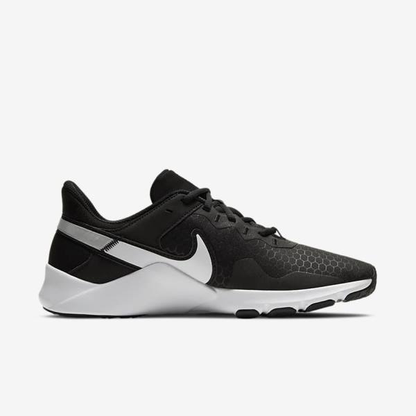 Scarpe Palestra Uomo Nike Legend Essential 2 Nere Metal Argento Bianche | NK782SKM