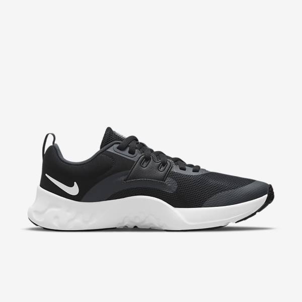 Scarpe Palestra Uomo Nike Renew Retaliation TR 3 Nere Grigie Scuro Bianche | NK562MQS