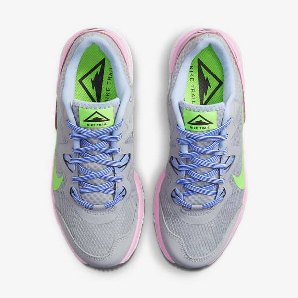 Scarpe Running Donna Nike Juniper Trail Trail Grigie Blu Chiaro Rosa Verdi | NK029IZD