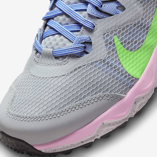 Scarpe Running Donna Nike Juniper Trail Trail Grigie Blu Chiaro Rosa Verdi | NK029IZD