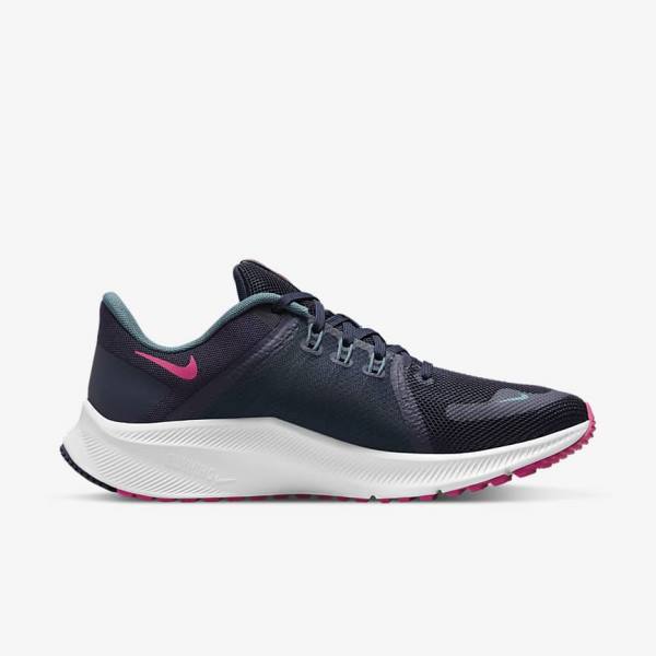 Scarpe Running Donna Nike Quest 4 Strada Blu Grigie Verdi Bianche Rosa | NK381ZDH