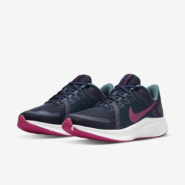 Scarpe Running Donna Nike Quest 4 Strada Blu Grigie Verdi Bianche Rosa | NK381ZDH