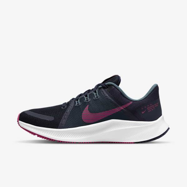 Scarpe Running Donna Nike Quest 4 Strada Blu Grigie Verdi Bianche Rosa | NK381ZDH