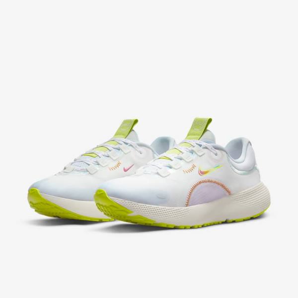 Scarpe Running Donna Nike React Escape Run Strada Bianche Verdi Colorate | NK578EPW