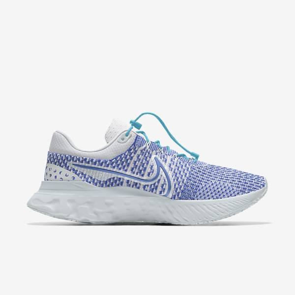 Scarpe Running Donna Nike React Infinity Run 3 By You Custom Strada Bianche Blu Bianche | NK024YMW