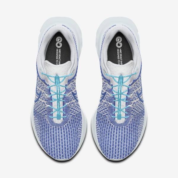 Scarpe Running Donna Nike React Infinity Run 3 By You Custom Strada Bianche Blu Bianche | NK024YMW