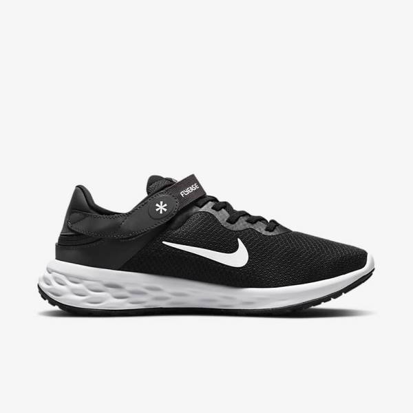 Scarpe Running Donna Nike Revolution 6 FlyEase Next Nature Easy On-Off Strada Nere Grigie Scuro Bianche | NK245VZR